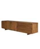 Buffet 3 portes 2 tiroirs en bois de teck recyclé marron - 200x48 cm