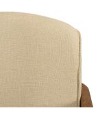 Fauteuil en bois de teck recyclé beige - 67x92x81 cm