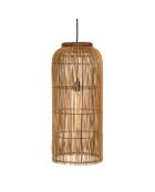 Suspension en bois de teck recyclé naturelle - 28x28 cm