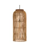 Suspension en bois de teck recyclé naturelle - 28x28 cm