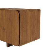 Aparador con 3 puertas de madera de teca reciclada marrón - 120x40 cm