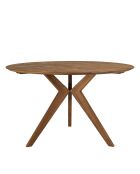 Table à manger ronde en bois de teck recyclé - D130 cm