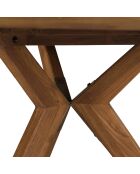 Table à manger ronde en bois de teck recyclé - D130 cm