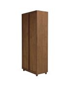 Armoire 2 portes en bois de teck recyclé naturelle - 90x200 cm