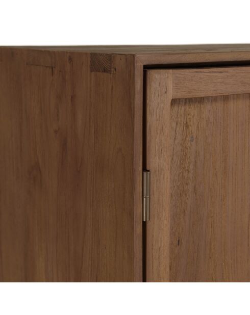 Armoire 2 portes en bois de teck recyclé naturelle - 90x200 cm