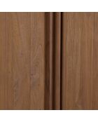 Armoire 2 portes en bois de teck recyclé naturelle - 90x200 cm