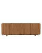 Buffet 4 portes en bois de teck recyclé marron - 200x65 cm