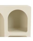 Étagère en bois peint 4 niches beige - 60x24 cm