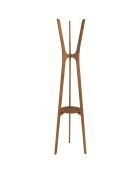 Porte-manteau en bois de teck recyclé - 45x40x180 cm