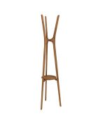Porte-manteau en bois de teck recyclé - 45x40x180 cm