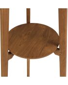 Porte-manteau en bois de teck recyclé - 45x40x180 cm