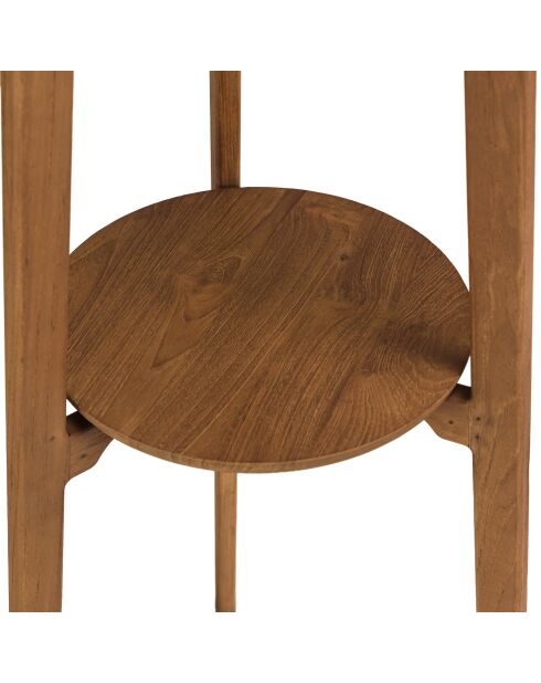 Porte-manteau en bois de teck recyclé - 45x40x180 cm