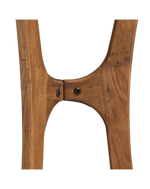 Porte-manteau en bois de teck recyclé - 45x40x180 cm