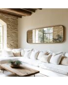 Miroir en bois de teck recyclé - 60x180 cm