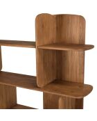 Bibliothèque en bois de teck recyclé marron - 160x160 cm