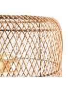 Lampe en bois de teck recyclé naturelle - 38x38 cm