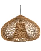 Suspension en bois de teck recyclé naturelle - 80x80 cm