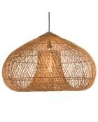 Suspension en bois de teck recyclé naturelle - 80x80 cm