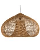 Suspension en bois de teck recyclé naturelle - 80x80 cm