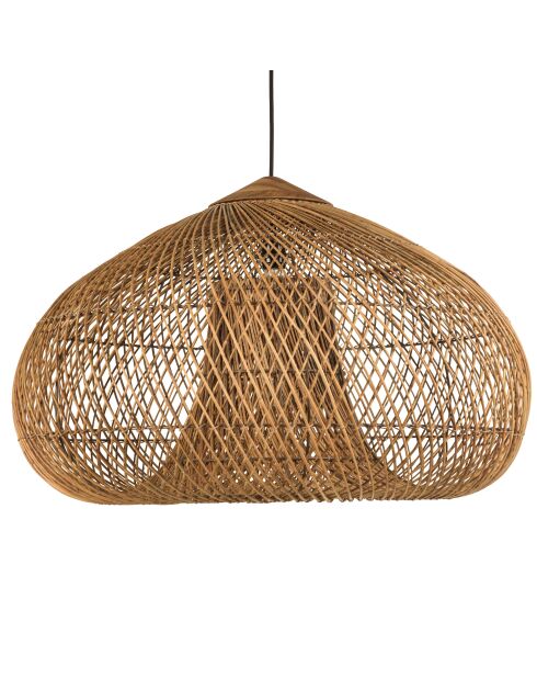 Suspension en bois de teck recyclé naturelle - 80x80 cm