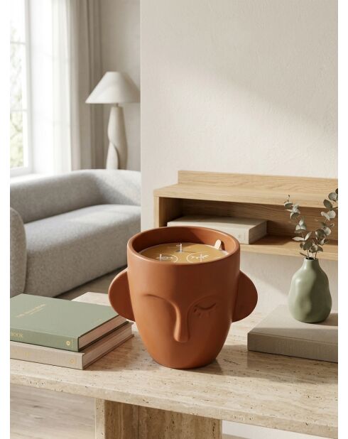 Bougie parfumée terracotta - 520g