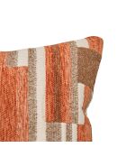Coussin Jacquard en chenille Calix ambre - 30x50cm