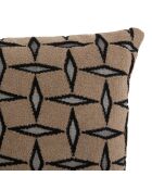 Coussin jacquard diamant marron - 40x40cm