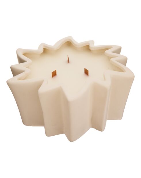 Bougie parfumée en céramique Vanille Sienna blanc - 850g