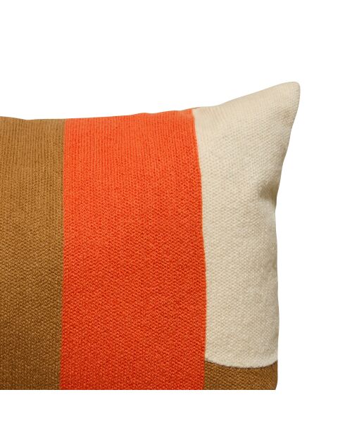 Coussin Brod Hary marron caramel - 30x50cm