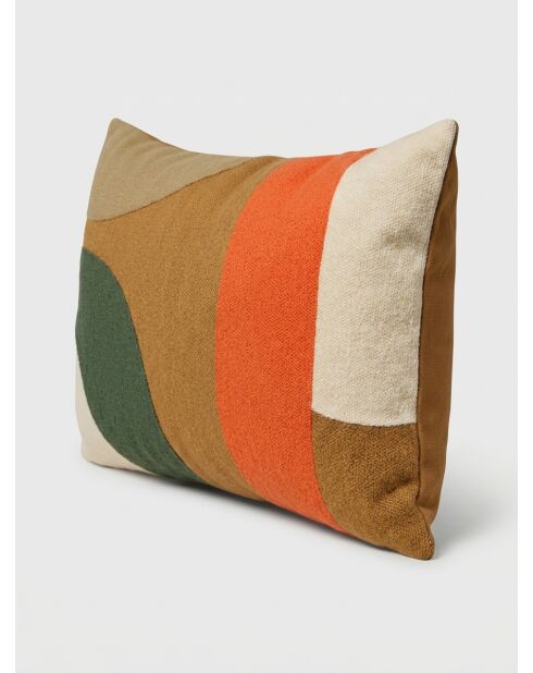 Coussin Brod Hary marron caramel - 30x50cm
