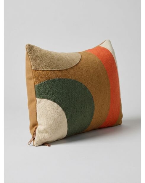 Coussin Brod Hary marron caramel - 30x50cm