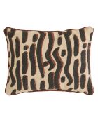 Coussin Wonja imprimé noir - 30x40cm