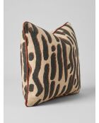 Coussin Wonja imprimé noir - 30x40cm