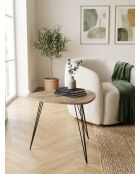 Table café Neile marron