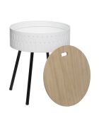 Table café coffre shiro blanche