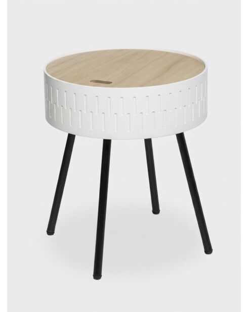 Table café coffre shiro blanche
