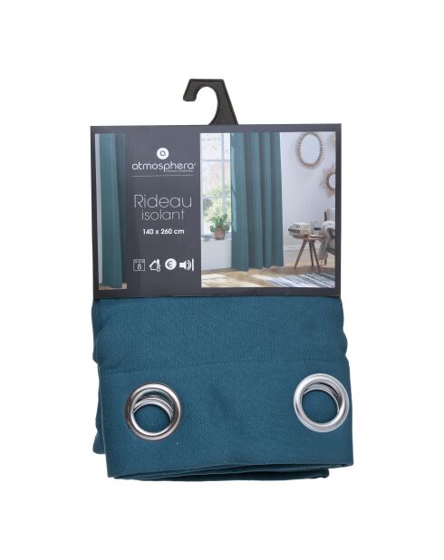 Tenda isolante blu anatra Isa - 140x260cm