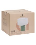 Lampe cylindrique vert - H. 36cm