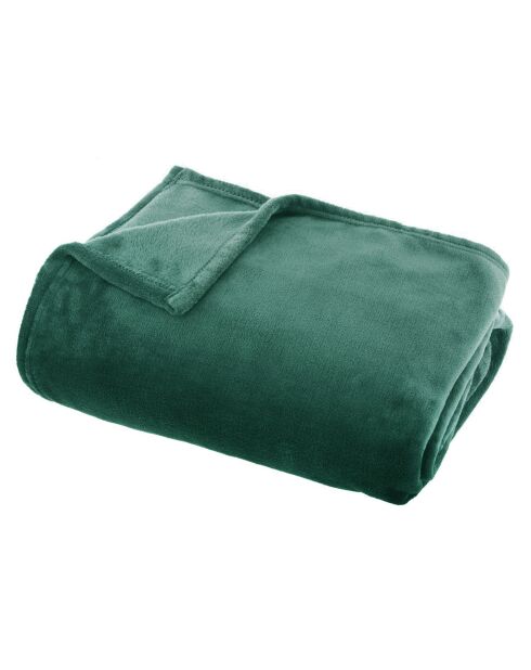 Flanella scozzese a tinta unita verde - 130x180cm