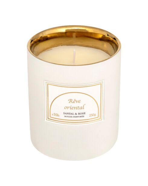 Bougie parfumée en céramique Lucia Santal blanc - 250g