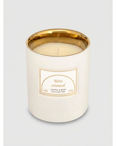 Bougie parfumée en céramique Lucia Santal blanc - 250g