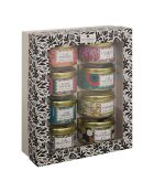 Coffret de 8 bougies parfumées Sujan doré - 65g