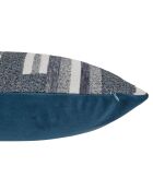 Coussin Jacquard en chenille Calix bleu encre - 30x50cm