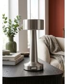 Lampe extérieur Halto argent - H. 21cm