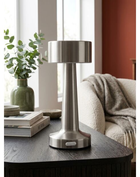 Lampe extérieur Halto argent - H. 21cm