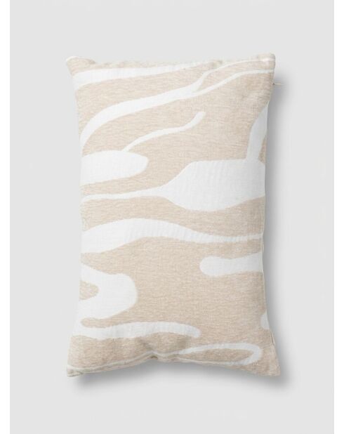 Coussin Jacq Madini beige lin - 30x50cm