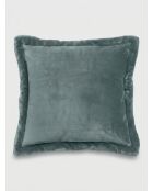 Cojín de franela de peluche azul claro - 53 x 53 cm