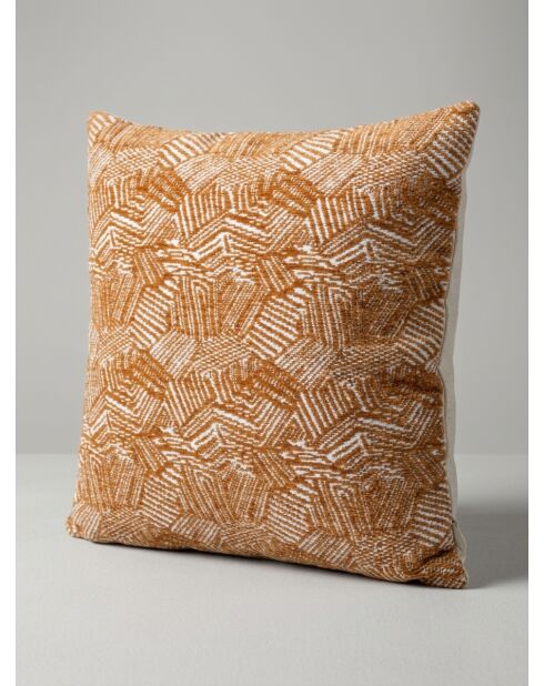 Housse de Coussin Jani marron caramel - 40x40cm
