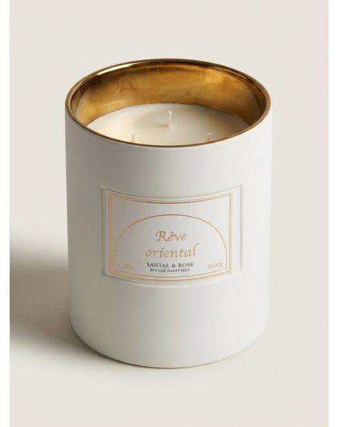 Bougie parfumée en céramique Lucia Santal - 1800g