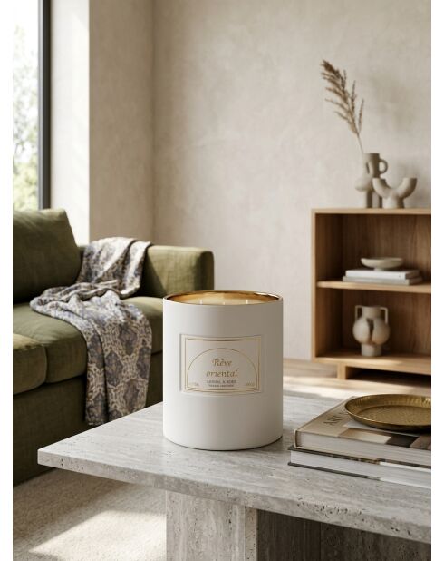 Bougie parfumée en céramique Lucia Santal - 1800g